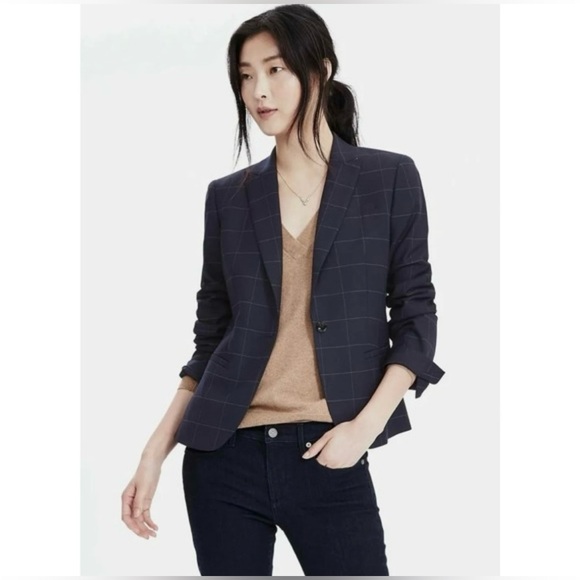 NWOT BANANA REPUBLIC Metallic Classic Fit Blazer - Picture 1 of 7